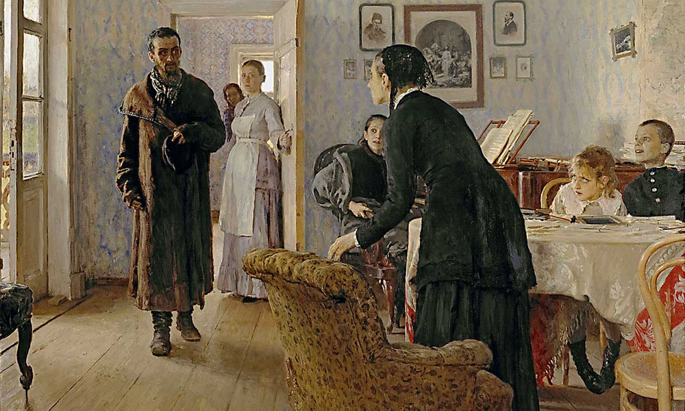 «Не ждали» и.Репин (1884—1888). Илья Репин не ждали. Не ждали картина Илья Ефимович Репин. Картина неждали Репина.