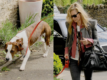 Кейт Мосс (Kate Moss) со своим псом Арчи