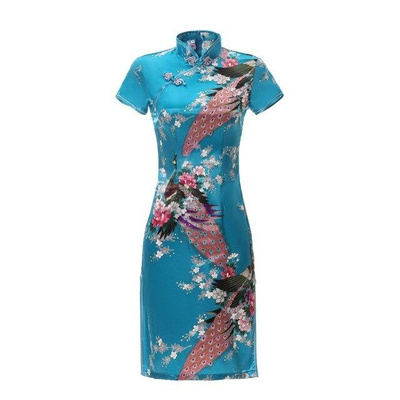 Атласное платье ципао, Chinese Unique