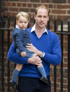 Принц Уильям с сыном