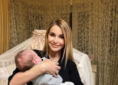 Ольга Орлова крестила дочь