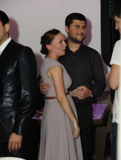 Татьяна Морозова с мужем на дне рождения Михаила Галустяна