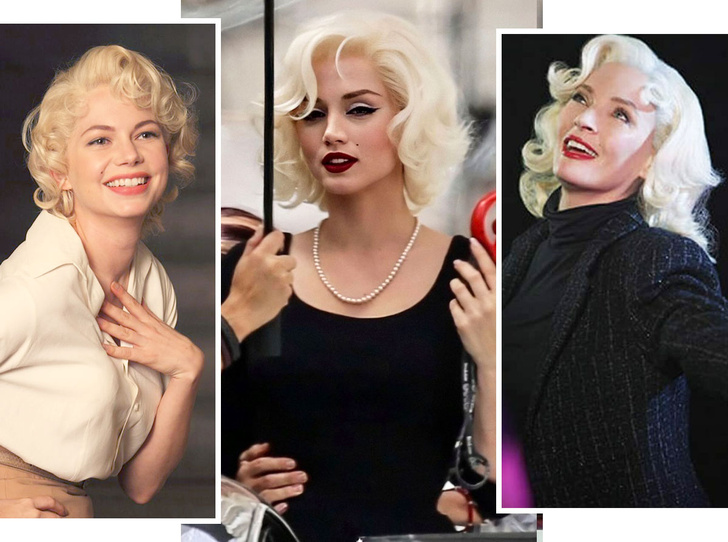 Эталон красоты: 10 культовых актрис, которые сыграли Мэрилин Монро в кино —  кто похож больше? | MARIECLAIRE