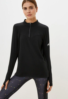 Лонгслив спортивный Nike W NK ELEMENT TRAIL MIDLAYER, цвет: черный 