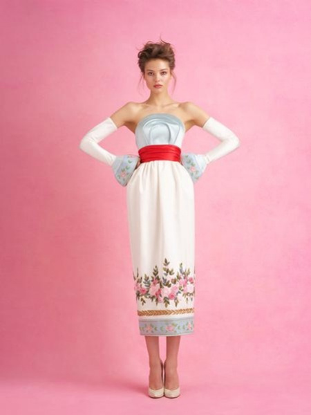 Наталья Водянова приятно удивила поклонников необычным платьем-«вазой»
