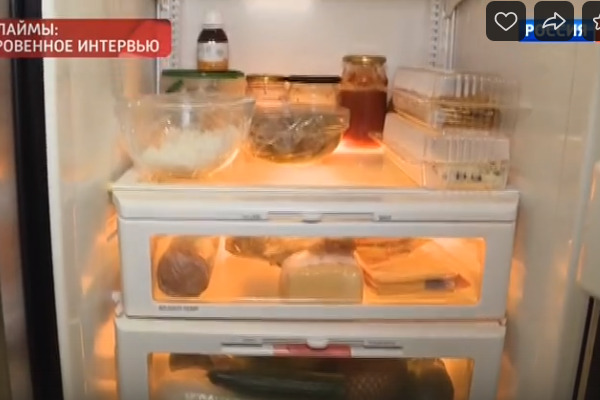 Вайкуле показала содержимое холодильника