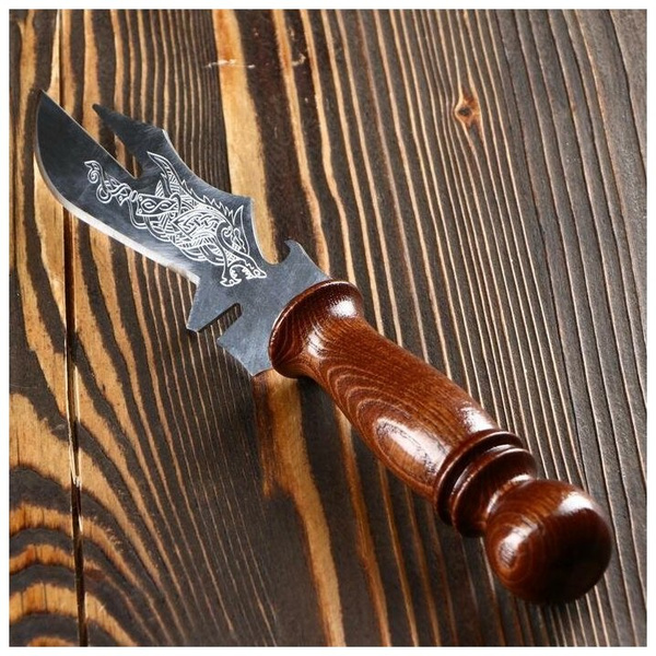 Нож- вилка для шашлыка узбекский с гравировкой