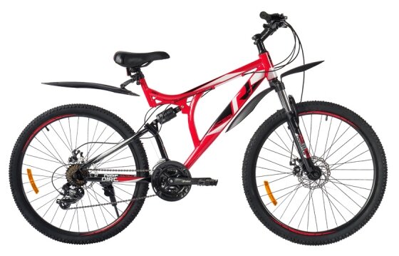 Велосипед 26" RACER DIRT 270D рама 18" красно-черный/YS9065-1/YS768