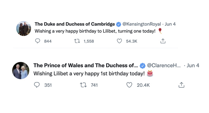 Неловкий момент: как королевская семья поздравила дочь Меган и Гарри (и кто предпочел промолчать)