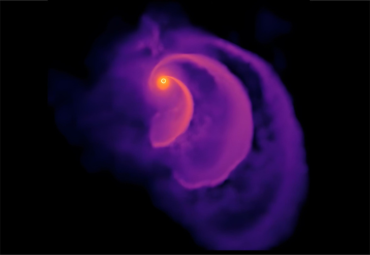 Откусывает понемногу: посмотрите видео о том, как черная дыра расправляется со звездой