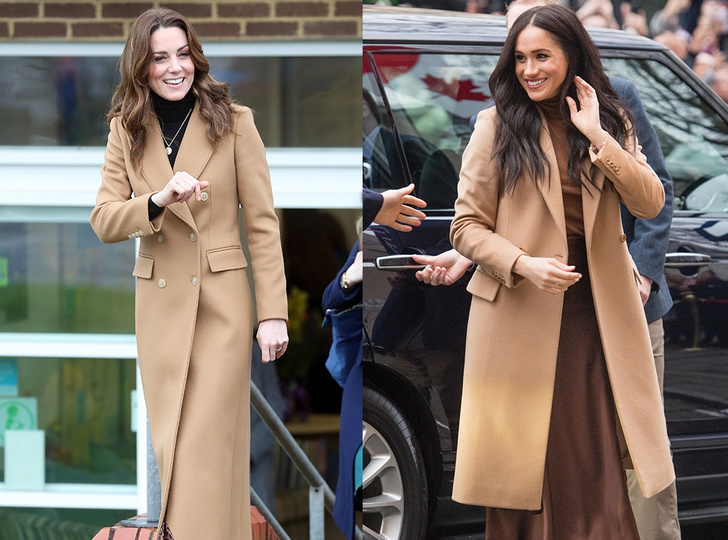 Гардероб аристократки: 5 кашемировых пальто, как у Меган Маркл и Кейт Миддлтон