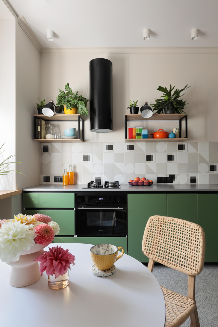 Дизайн плитки на кухне в фартуке и на полу (ФОТО)