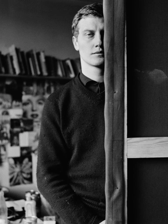 Дерек Бошьер в художественной студии, 1965