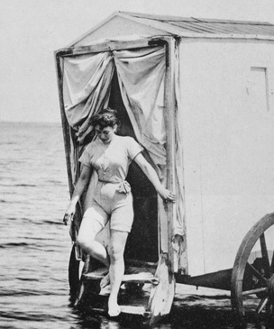 Викторианская пляжная эротика: шерсть, фланель и купальные машины