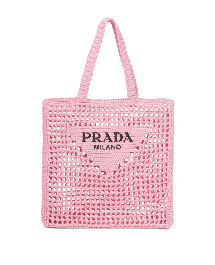 Крупным планом: сумка-тоут Prada из рафии