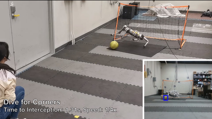Эффективнее большинства вратарей: посмотрите, как робот-гепард мастерски отбивает мячи