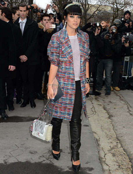 Лили Аллен на показе Chanel Couture весна-2014