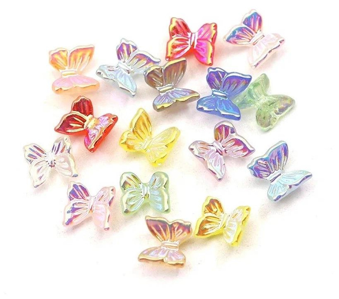 Бабочки для декора ногтей