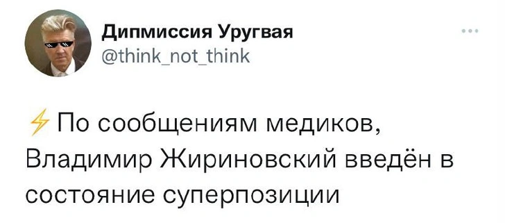 Лучшие шутки про Жириновского в состоянии суперпозиции