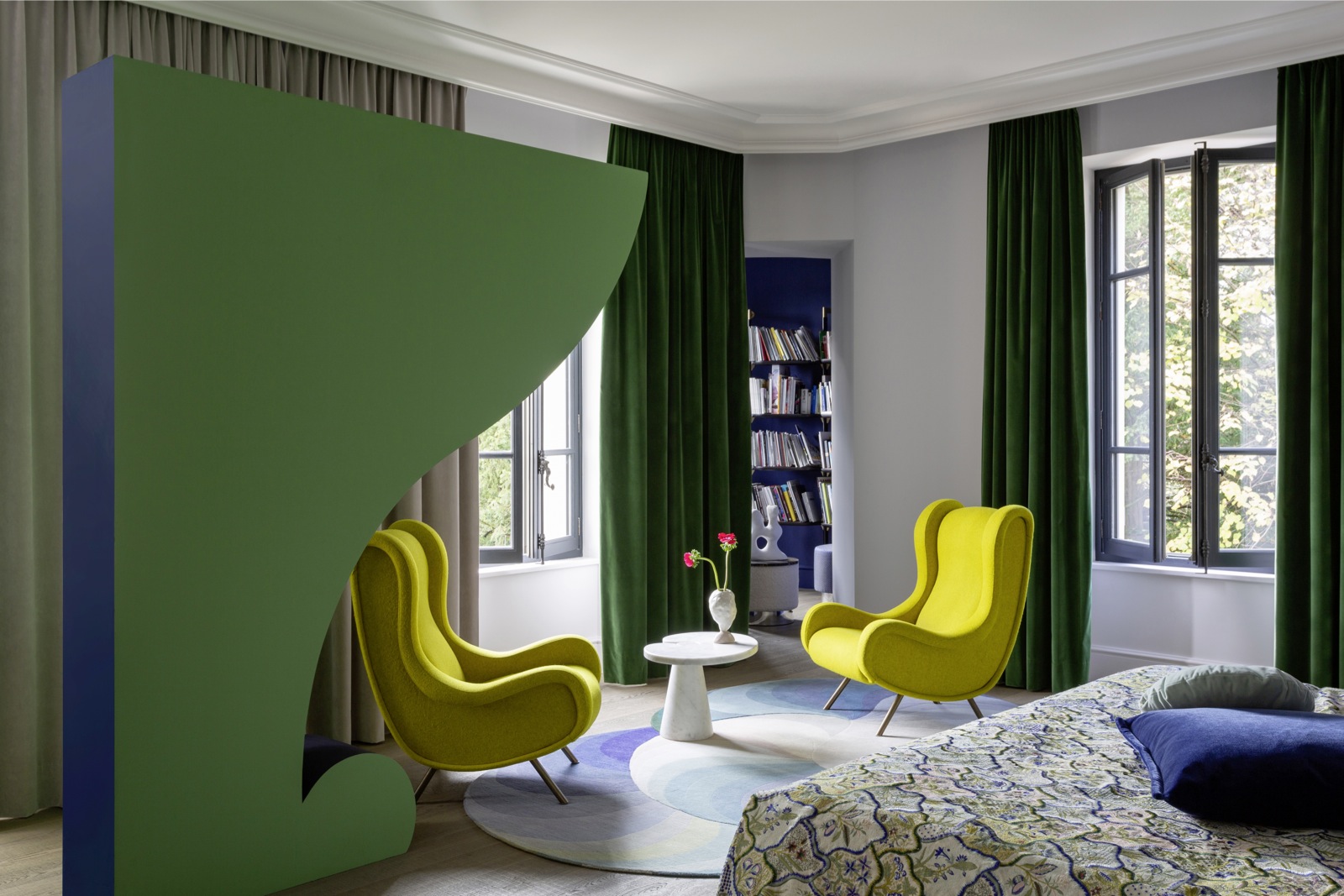 Зеленый цвет в интерьере: сочетания, зеленый на стенах и в мебели, 50 реальных фото