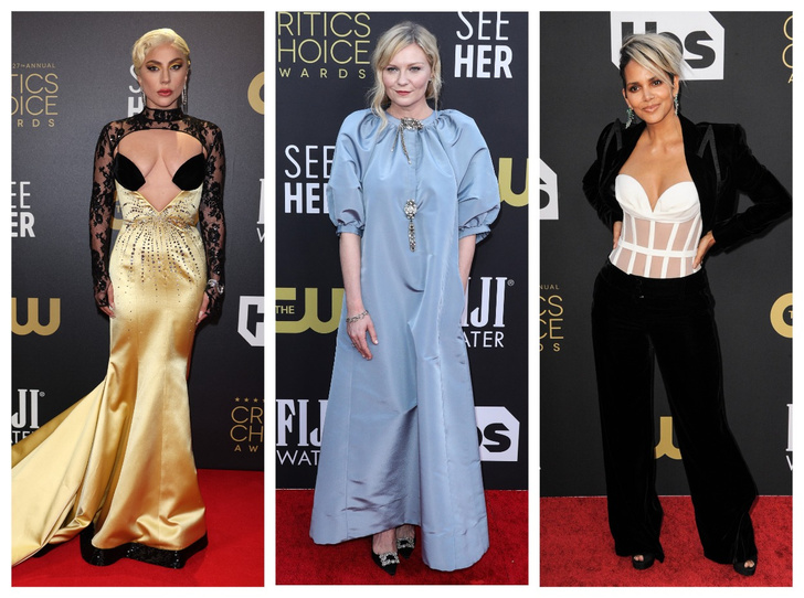Холли Берри в прозрачном корсете и Леди Гага в «золоте»: самые необычные образы премии Critics Choice Awards 2022
