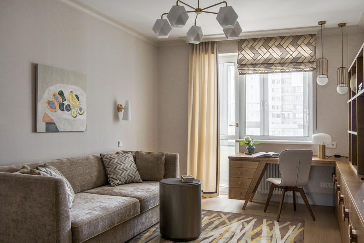 Светлая квартира с классическими деталями 120 м² в Москве