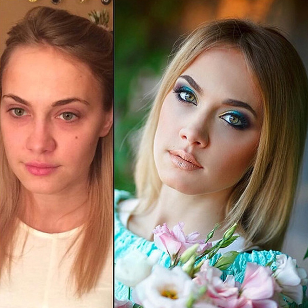 Эффектное преображение: 15 женщин без макияжа и после. Сравни фото