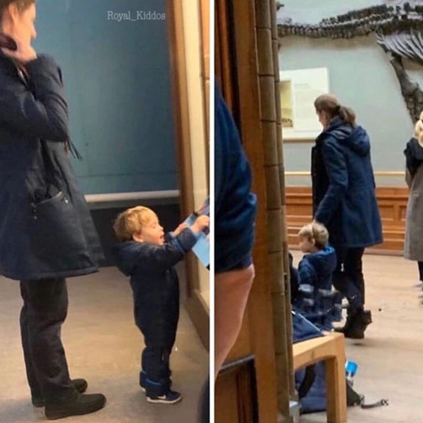 День в музее: в Сети обсуждают фото принца Луи, гуляющего без родителей