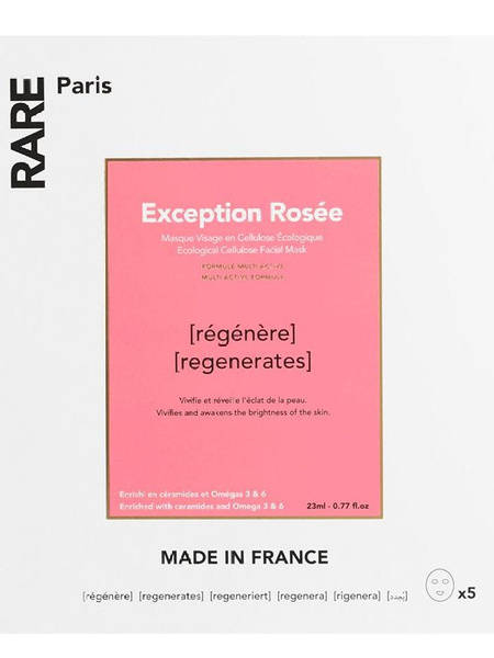 Набор из 5 восстанавливающих тканевых масок Exception Rosée, Rare Paris