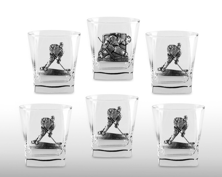 Набор бокалов для виски «Хоккейная пятёрка»