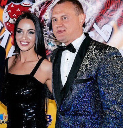 Степан Меньщиков с женой