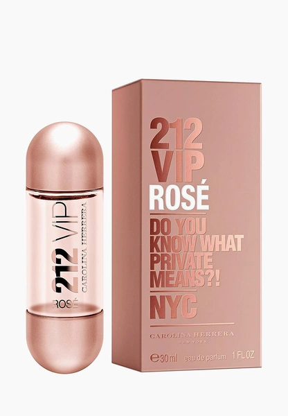 Парфюмерная вода Carolina Herrera 212 Vip Rose 30 мл, цвет: , CA251LWGZN03 — купить в интернет-магазине Lamoda