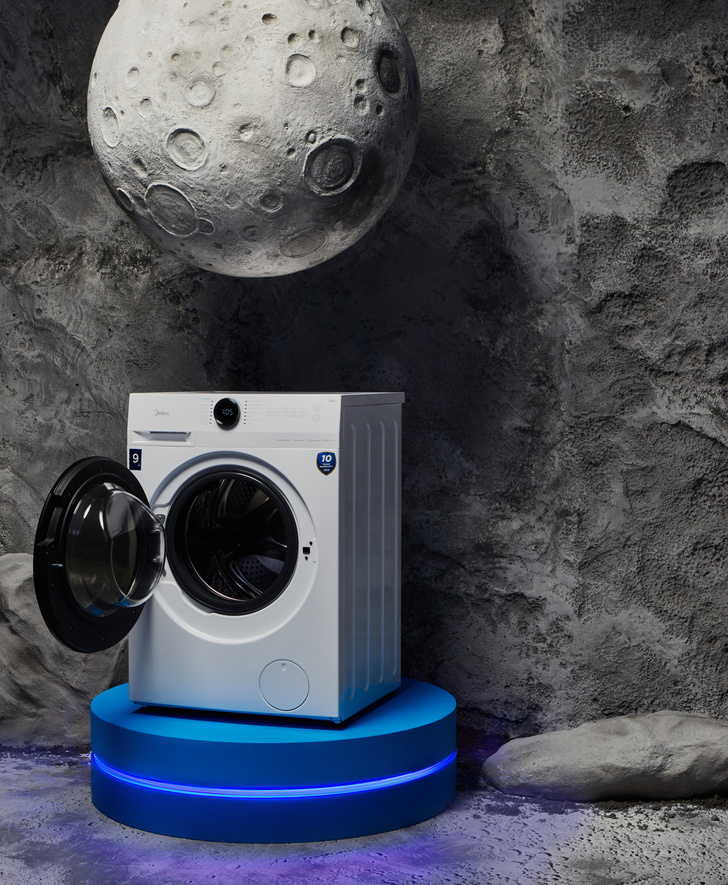 Бренд Midea представил новую серию стиральных машин Lunar