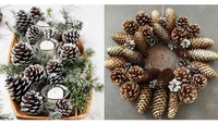 Новогодние украшения и поделки из шишек: 40+ фото и идей