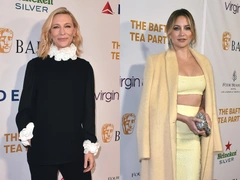 На BAFTA Tea Party Бланшетт пришла в свитере с рюшами, Хадсон — в пайетках, но всех затмила Жанель Монэ с сумкой-таксой