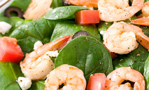 Греческий салат с креветками