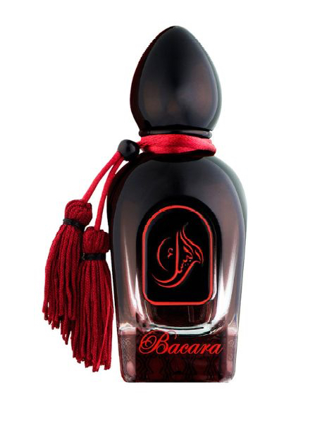 Цветочно-фруктовый аромат Bacara, Arabesque с нотами танжерина, бергамота, розового перца, цитрона, ревеня, амбры, дубового мха, мускуса