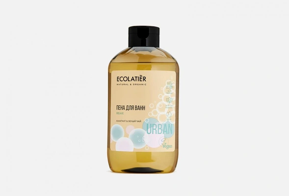 Пена для ванн ECOLATIER RELAX AMARANT & WHITE TEA 