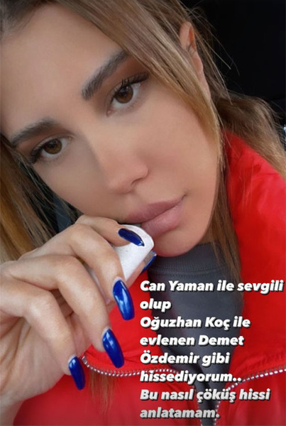 Известный турецкий блогер заявил, что Демет Оздемир была влюблена в Джана Ямана и все еще испытывает к нему чувства 🤯
