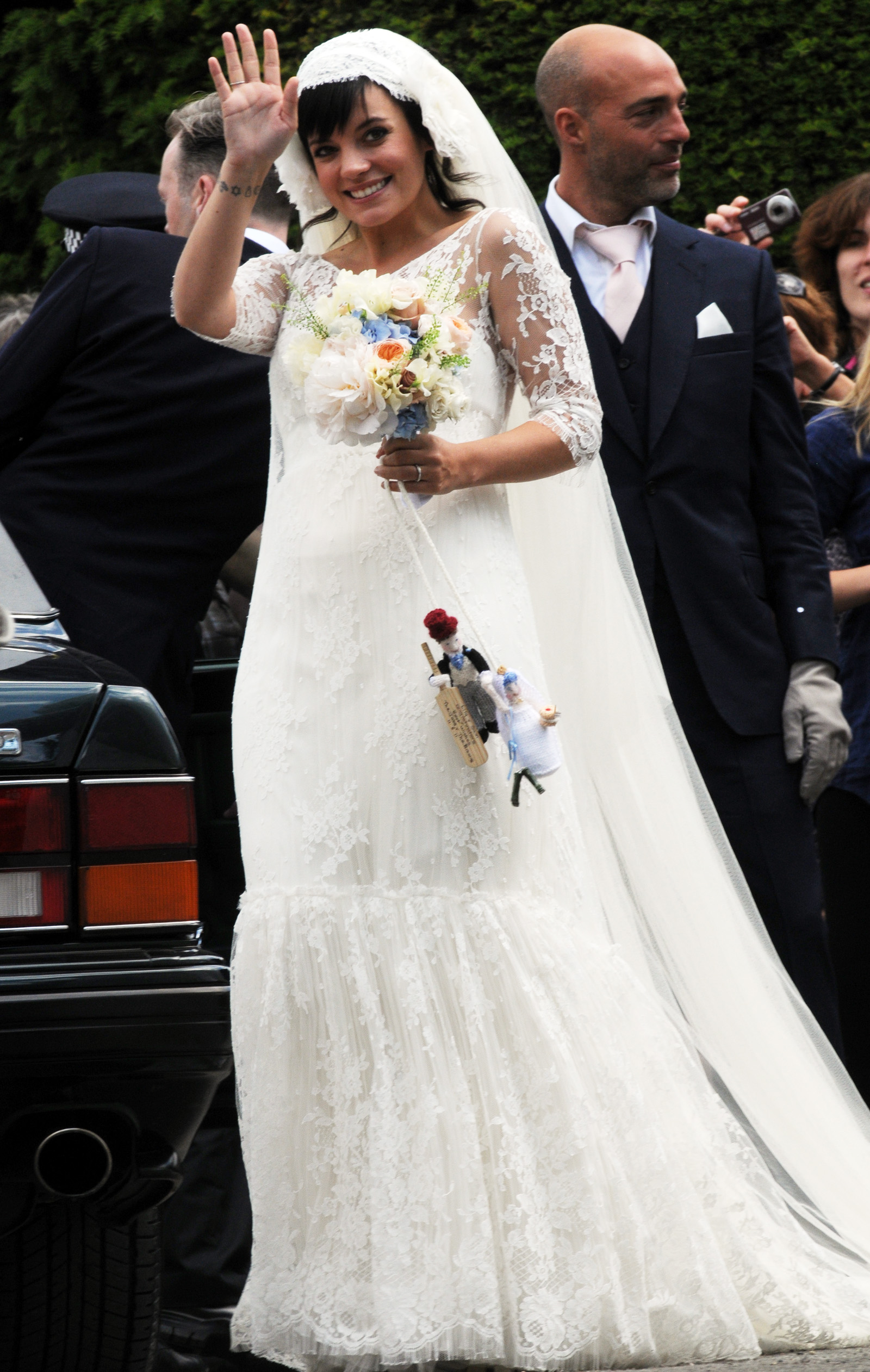 Лили Аллен свадебное платье