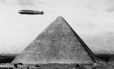 Феерические фото 1930-х годов — дирижабли над пирамидами Египта