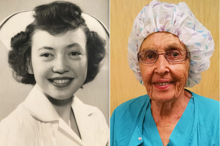 96-летняя медсестра решилась выйти на пенсию после 70 лет работы