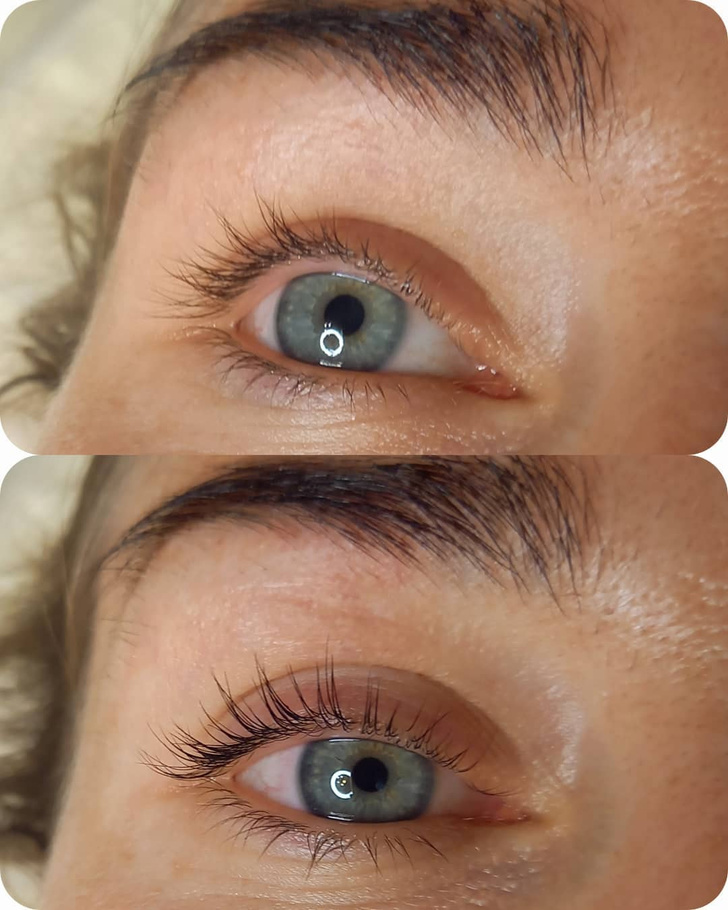 Для просмотра настоящих результатов «ботокса ресниц» предлагаем вам посмотреть 20 реальных фото до и после процедуры. Вы увидите, какое впечатление оставляет улучшение состояния ресниц после прохождения данной процедуры.