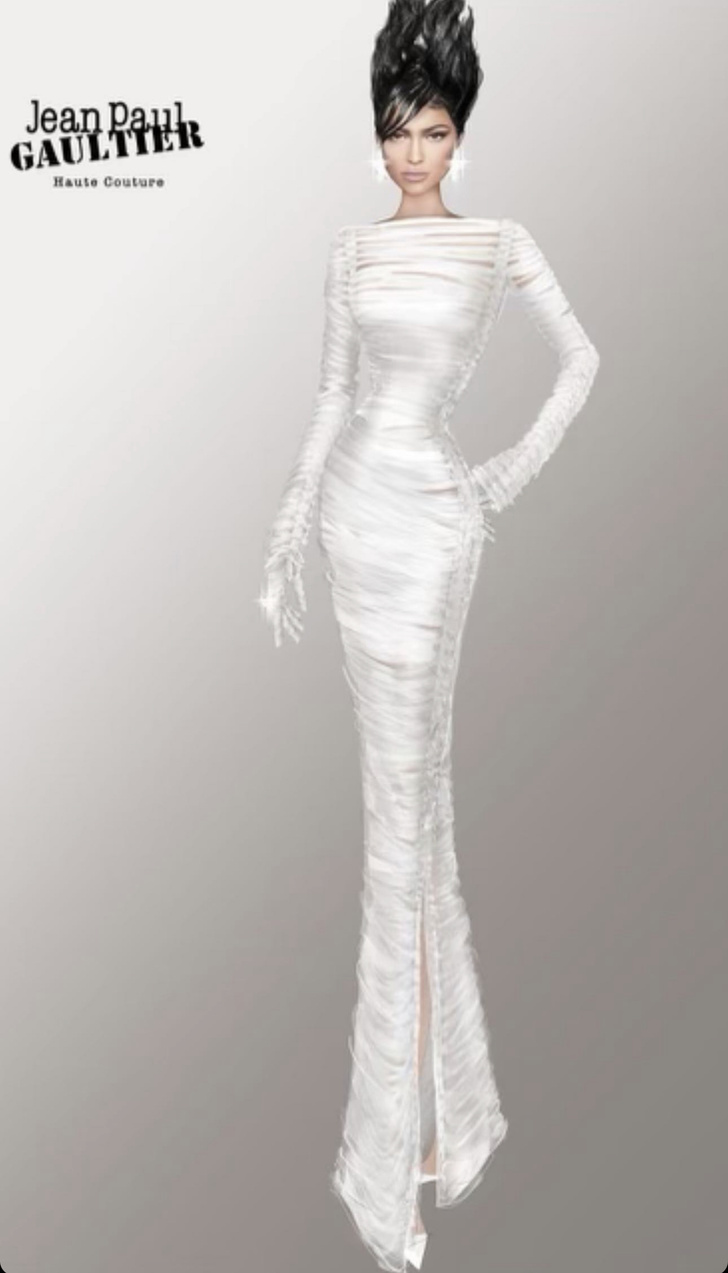 Лучший звездный костюм на Хэллоуин 2022 — Кайли Дженнер в образе невесты Франкенштейна