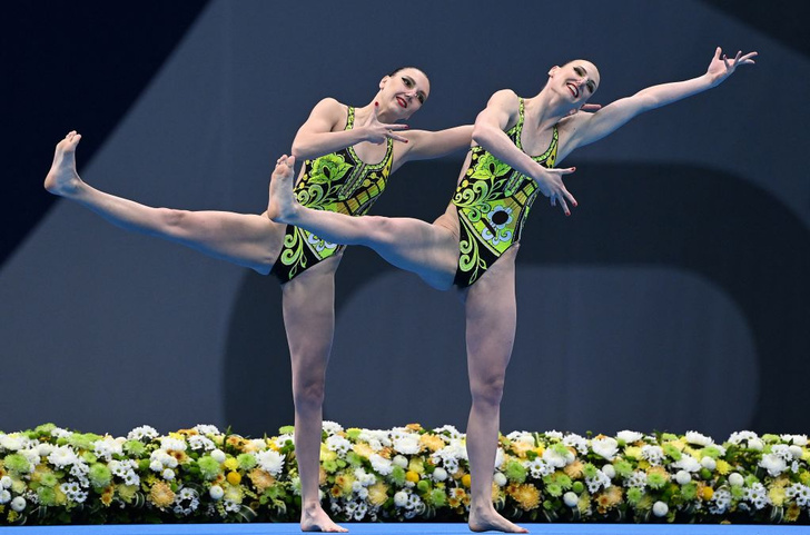 Светлана Колесниченко и Светлана Ромашина олимпиада токио 2020 золото выступление