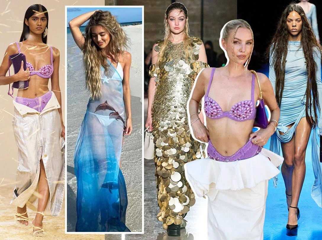 Гардероб русалки: как повторить главный тренд лета, который свел всех с ума | marieclaire.ru