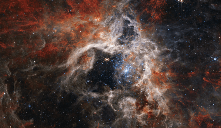 Телескоп «Джеймс Уэбб» разглядел неизвестные молодые звезды