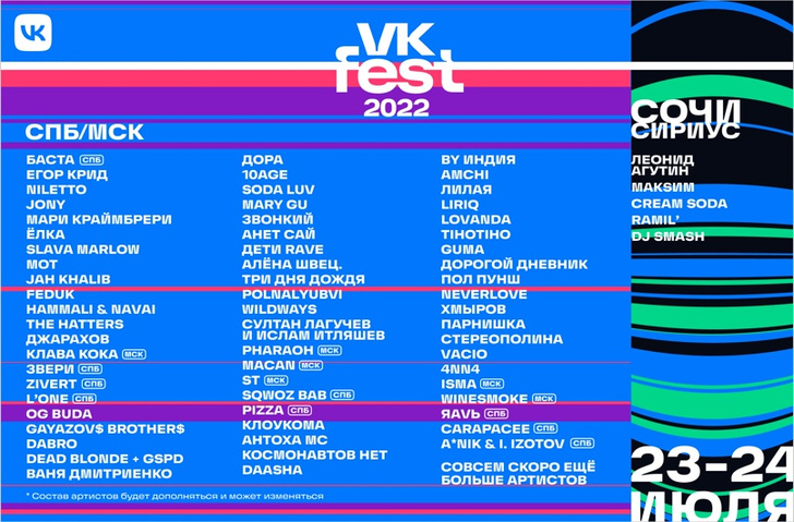 Валя Карнавал, Юля Гаврилина, Лиза Анохина и другие: какие блогеры будут на VK Fest 2022 💥