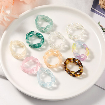 Прозрачное кольцо в корейском стиле
