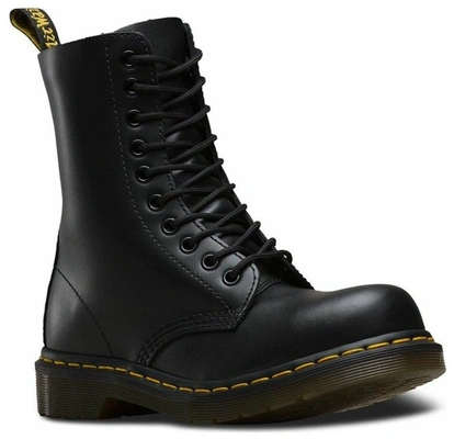 Ботинки Dr. Martens 1919 Black Fine Haircell HERITAGE 10105001, кожаные, высокие, классика, черные